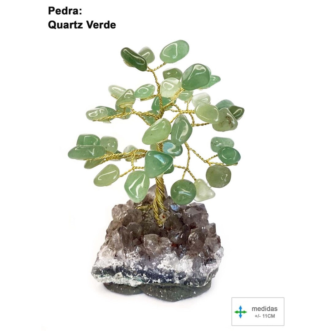 Árvore da Felicidade em Quartzo Verde