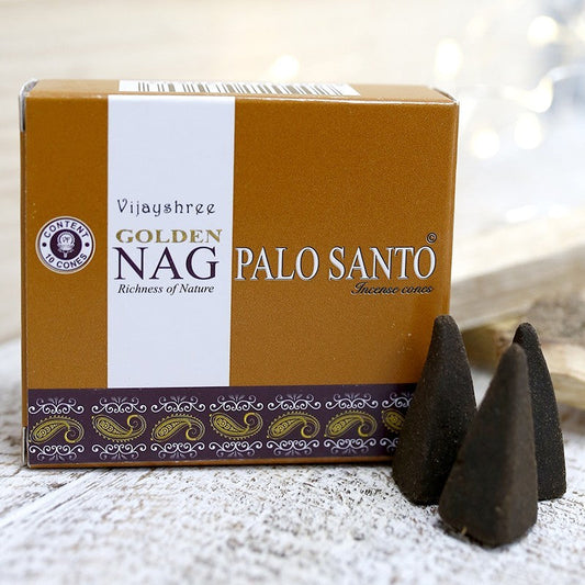 Incenso Cones - Golden Nag Pau Santo