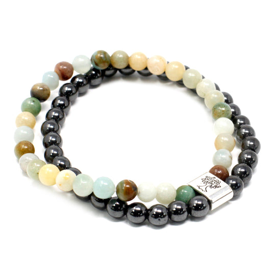 Hematite & Amazonite