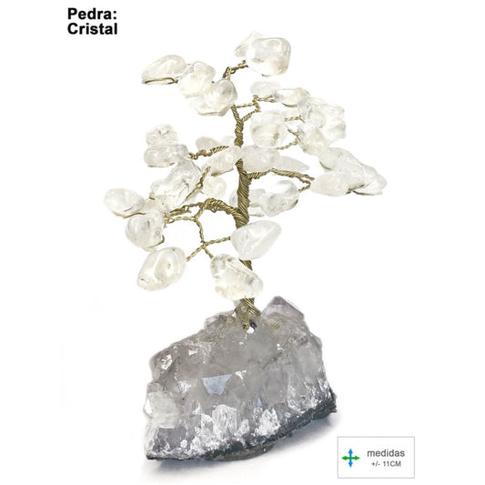 Árvore da Felicidade em Quartzo Cristal