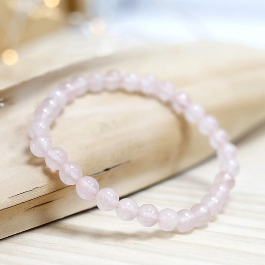 Pulseira de Quartzo Rosa